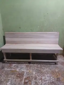 Bangku teras kayu meranti panjang 150cm