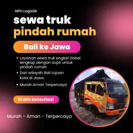 Jasa angkut sewa truk pindahan rumah Bali ke Jawa