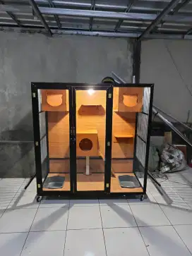 Kandang kucing alumunium