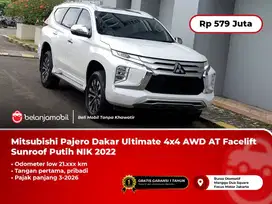 [LOW KM] Mitsubishi Pajero Dakar Ultimate 4x4 AWD AT Putih 2022/2023