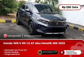 [LOW KM] Honda WR-V Sensing RS 1.5 AT Abu Metalik 2023/2024
