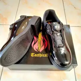 Sepatu PDH  Tali Putar Kulit Asli TACTICAL WEBEST Tali Putar Terbaru