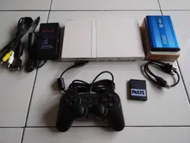 Ps 2 Slim Putih Langka Game Hardis external 60gb Fullgame Siap pakai