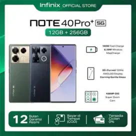 Infinix Note 40 Pro+ 5G 12+12/256GB Garansi Resmi Bisa Cash/Kredit