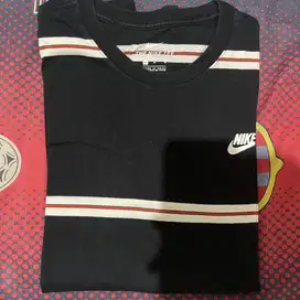Black Long Sleeve Stripes Tee