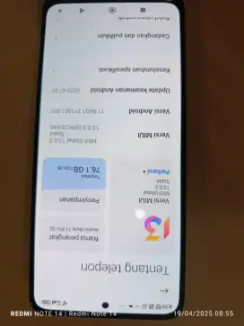 REDMI NOTE 11 PRO 5G FULLSET ORIGINAL SEMUA 8/128GB