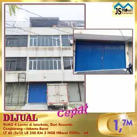DIJUAL RUKO 4 Lantai di Interkota, Duri KosambiCengkareng