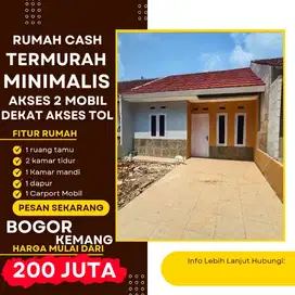 Rumah Cash Minimalis Harga Ekonomis Akses 2 Mobil