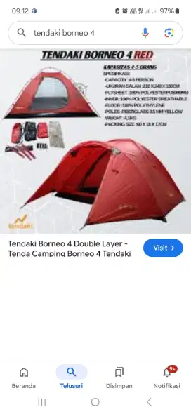 Tendaki Borneo 4 Red