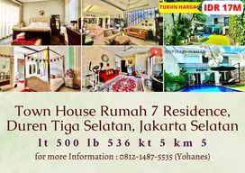 Rumah Siap Huni Town House 7 Residence Duren Tiga Selatan Jaksel