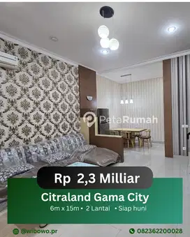 DIJUAL VILLA KOMPLEK CITRALAND GAMA CITY CLUSTER MALDIVES