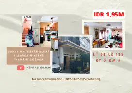 Rumah Matraman dekat Pramuka Menteng Thamrin Salemba