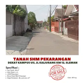 Tanah dekat kampus uii cocok kos 782 m2
