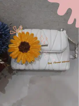 Bagcharm kaca sunflower
