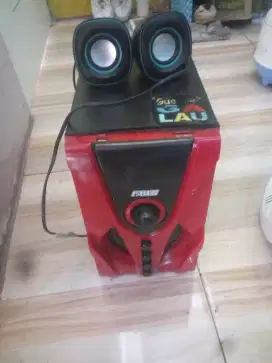 speaker aktif 1 bass 2suara kirikanan