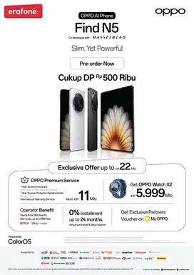 Open Pre Order Oppo Find N5