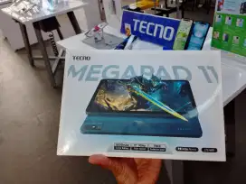(1925) TECNO TABLET TERBARU, TECNO MEGAPAD 11 8/256GB WIFI & SELULER