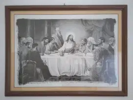 Jual cepat edisi pindah rumah, photo (lukisan perjamuan) uk.90 × 67 cm