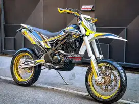 KLX D TRACKER 150 FULL MODIF SUPERMOTO USD REAL JUMP