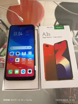 Oppo A3s 6/128gb bekas fullset normal bisa Tukar Tambah