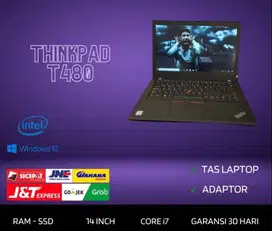 Laptop Lenovo Thinkpad T480 Core i7 Gen 8 RAM 16/256GB FHD D-RC