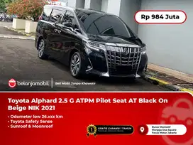 [ LOW KM ] Toyota Alphard 2.5 G ATPM TSS Pilot Seat AT Black 2021/2022