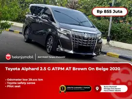 [KM 29RB] Toyota Alphard 2.5 G ATPM TSS AT Brown On Beige 2020/2021