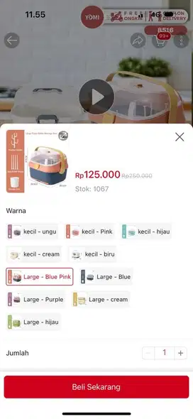 Preloved rak pengering botol bayi ukuran large
