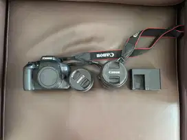 Kamera Canon X8i + lensa 18-55 + lensa 55-250
