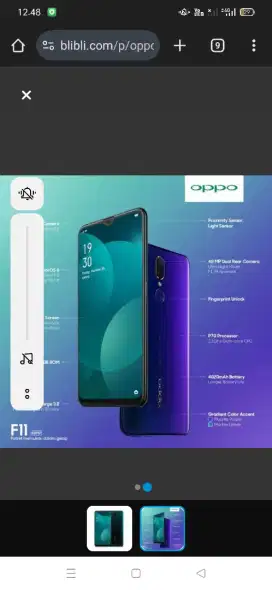 Jual hape oppo f11
