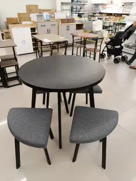 Miami Dinning Set Set Black