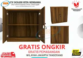 Lemari panel lemari arsip setengah pintu ayun