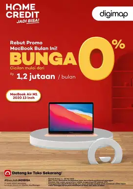 Segampang itu cicilan macbook Air dan produk lainnya home credit