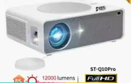Projector type ST-Q10Pro 12000 Lumens bagus