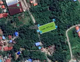 DIJUAL Tanah Kavling Luas 971m² Batakan