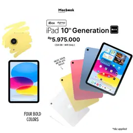 New iPad 10th Generation RAM 64 GB