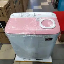 MESIN CUCI TOSHIBA VH-H 75 MN 7,5KG 2 TABUNG 75MN 7,5 KG LOW WATT