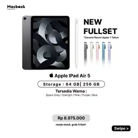 New iPad Air 5th Generation RAM 64 GB Apple M1