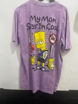 Tshirt Kaos Simpson Goodbyeex Warna Ungu
