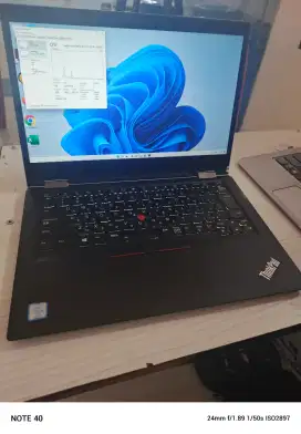 Laptop Lenovo Thinkpad Yoga X390 i5 gen 8 ram 16GB ssd 256GB