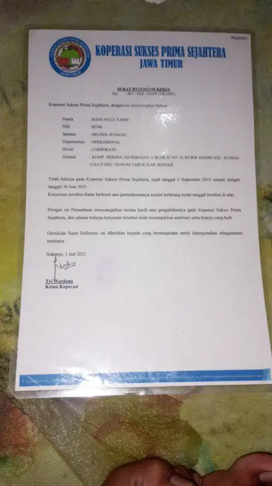 Cari pekerjaan halal dan yg pnting cukup