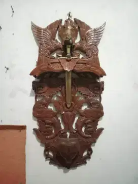Blawong dudukan keris dan belati kopasus, jadul, lawas