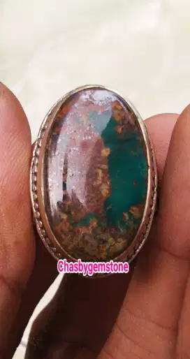Batu Pirus Persia ijo botol-Pirus Persia dwi warna hijau botol