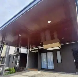 Kanopi rangka hologalvanis atap alderon singlelayer plafon pvc