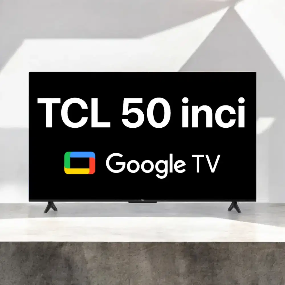 TCL GoogleTV 50 inch 4K UHD | blm buka kotak