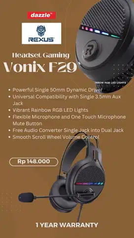 Headset Gaming Rexus Vonix F29