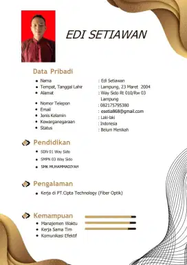 Cari pekerjaan om siapa tau ada yang butuhkan karyawan