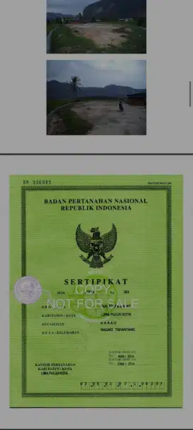 Jual tanah siap bangun