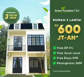 Termurah Terbaik Rumah 2Lantai Dekat Stasiun Parung Panjang Dan Toll