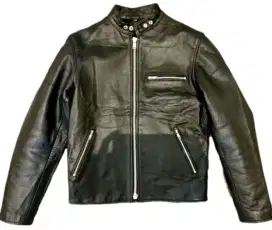 Jaket kulit caferacer ACDC single rider leather jacket like schott 641